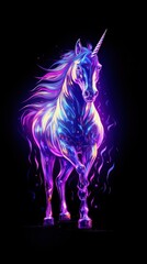 Unicorn animal mammal purple