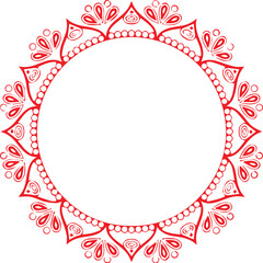 Beautiful flower art and mandala vector design