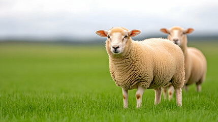 Glückliche Rentiere in einer Herde auf einer großen Weide in Norwegen, Skandinavien. Gute und ökologische Tierhaltung in der Landwirtschaft.