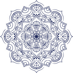 Beautiful flower art and mandala vector design