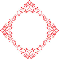 Beautiful flower art and mandala vector design