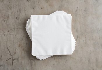 종이 냅킨 티슈 로고 목업