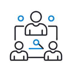 meeting web icon vector illustration, transparent background