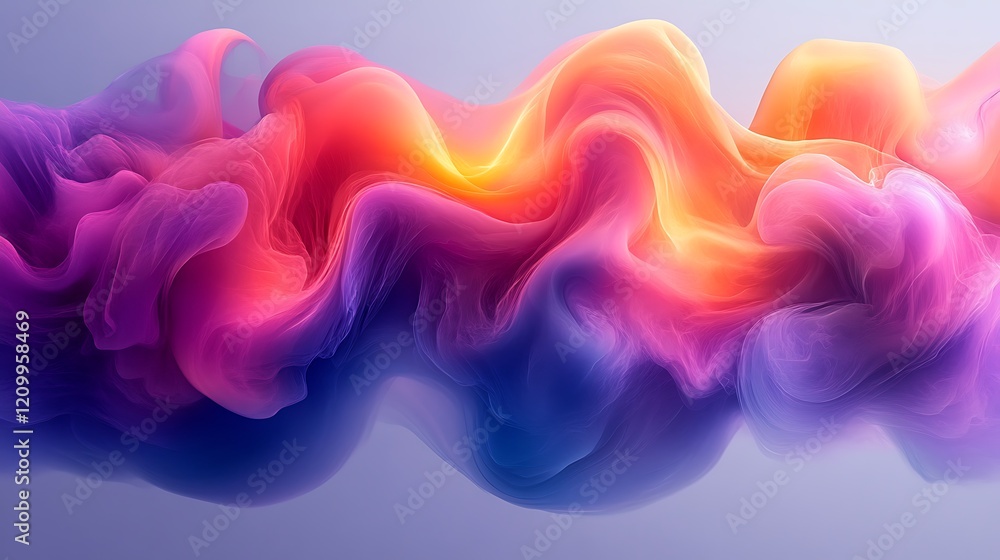 Aufkleber abstract swirls of color: a vibrant and mesmerizing abstract artwork featuring dynamic swirls of col