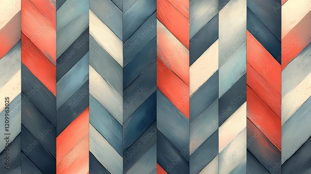 Poster abstract herringbone pattern: a captivating abstract artwork featuring a herringbone pattern in mute