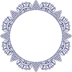 Beautiful flower art and mandala vector design