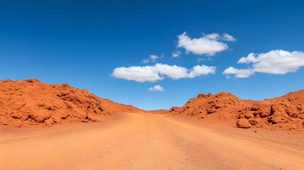 Naklejka premium Mid West - Western Australia is a sparsely populated region extending from the west coast of Western Australia, about 200 kilometres (120 mi) from Perth