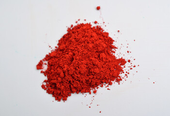 Carmine. also called cochineal, cochineal extract, crimson lake, or carmine lake is a pigment of a bright-red color