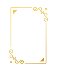 decorative golden frame