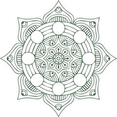 Beautiful flower art and mandala vector design