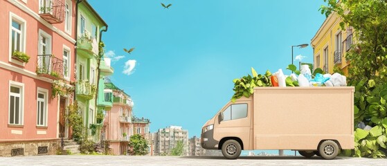 A city waste management initiative focused on reducing microplastics, demonstrating how proper waste disposal and sustainability can mitigate environmental damage