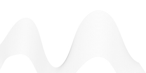 Abstract colorful wave and curve lines with technology background. Abstract frequency sound wave technology and science background. Wavy banner, template design.