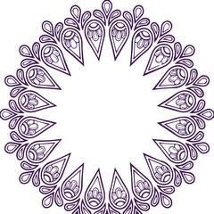 Beautiful flower art and mandala vector design