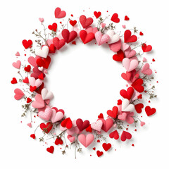 Circle Valentines Border Copy Space Area