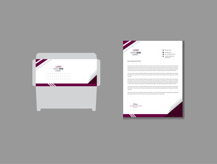 Modern  envelope and letterhead design