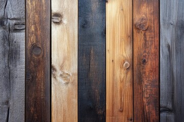 Obraz premium Rustic wooden plank background with natural grain, perfect for earthy product displays