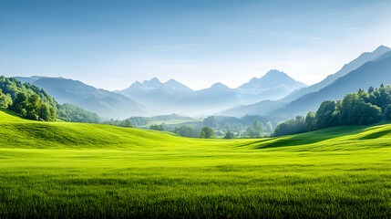 Fototapeta premium Schottisches Hochlandring mit ihrem Kalb auf der Wiese