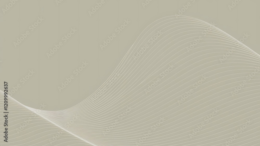 Poster elegant wavy lines background design for business presentations or websites with a soft color scheme