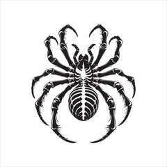 spider on a white background