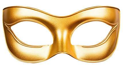 Gold Mask Isolated on Black Background for Festive Celebrations