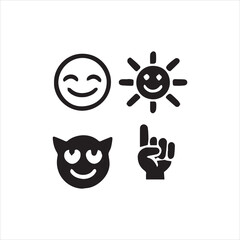 sun Emoji vector