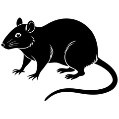 silhouette of a mouse
