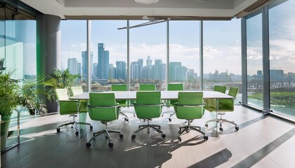 interior of modern building