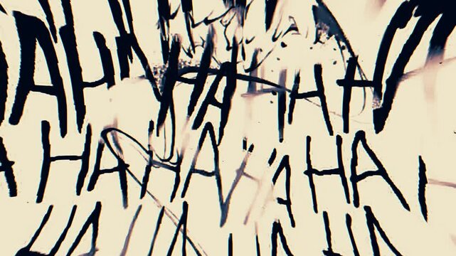 Fast motion background random scribbles with retro colors. 4K quality footage