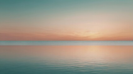 Serene Gradient Background from Light Teal to Peach – Calm and Minimalistic Design
