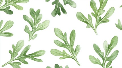Elegant Green Leaves Pattern for Fresh and Natural Designs