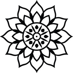 abstract flower spiritual symbol