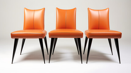 Obraz premium orange chair isolated on white