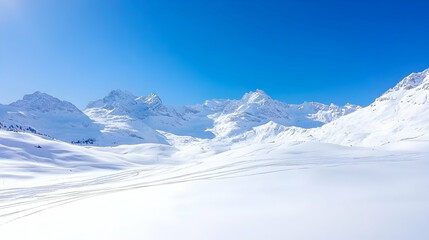 Obraz premium Trübsee seen from Mount Titlis in the Uri Alps in Switzerland
