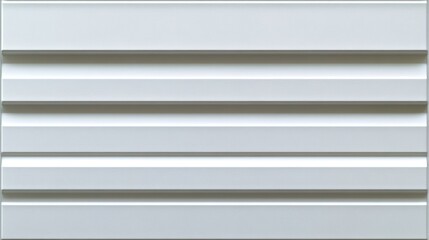 Obraz premium White Horizontal Panel Design for Modern Interior Wall or Facade