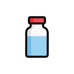 Vaccine vial medical bottle healthcare injection immunization,