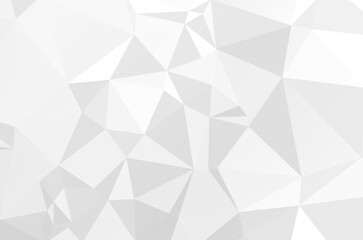 Fototapeta premium Gray White Polygonal Background, Creative Design Templates