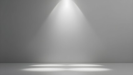 Gray background for product presentation with beautiful lights and shadows