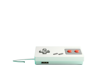 Classic Video Game Controller with Vintage Design