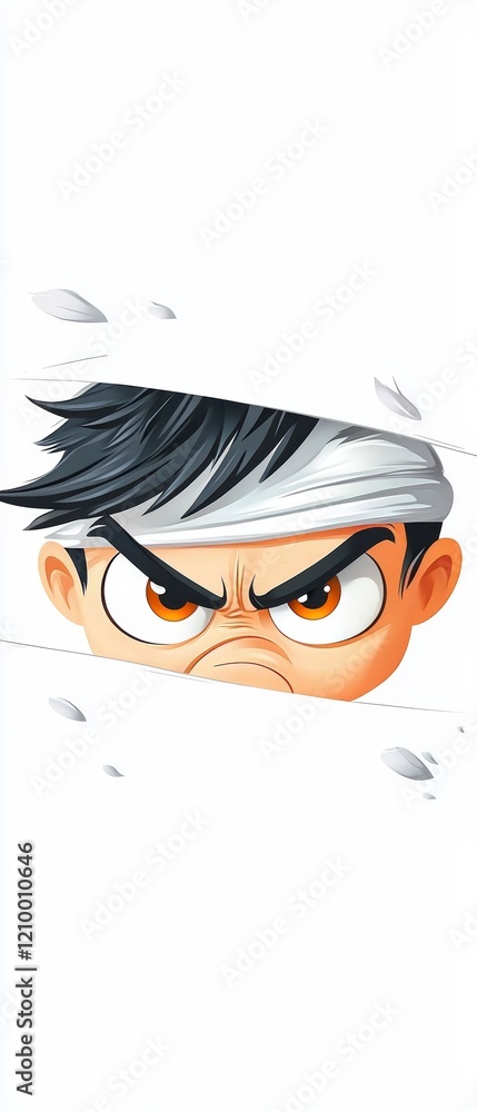 Poster martial arts training scene urban setting animated character dynamic environment close-up view actio