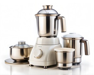 Mixer grin maker isolated on white.