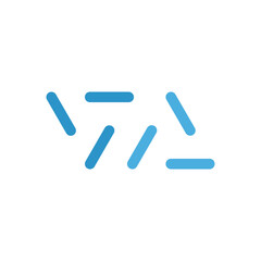 Line and Triangle Logo Template Icon