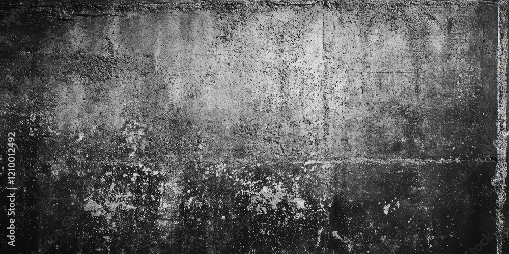 Poster concrete wall texture showcasing a weathered gray surface with dark patches and subtle variations, i