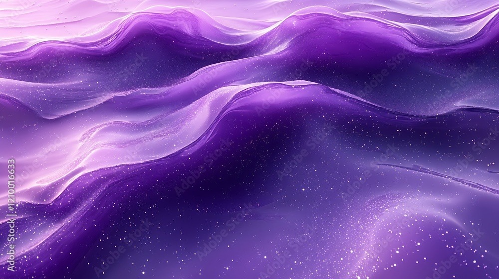 Aufkleber purple abstract waves: a mesmerizing abstract background with shimmering purple waves and a subtle t