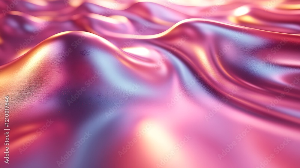 Poster shimmering abstract texture: a mesmerizing abstract background featuring iridescent, shimmering wave