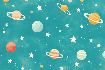 seamless pattern with stars