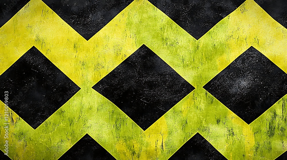 Poster abstract checkered pattern: a striking abstract pattern featuring alternating black and yellow diamo