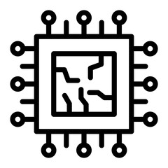 Obraz premium Vector Design Processor Icon Style