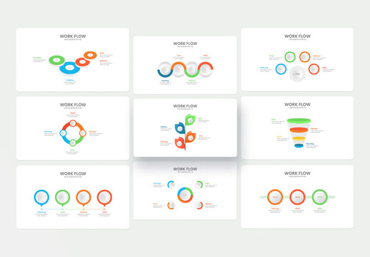 Marketing Step Workflow Infographic Layout