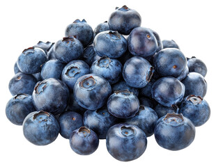 Fresh organic blueberries transparent background png healthy juicy food