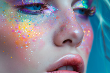 Woman compete in a beauty contest generative AI concept